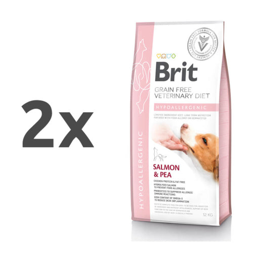 Brit GF Veterinarska dieta za pse - Hypoallergenic - 2 x 12 kg