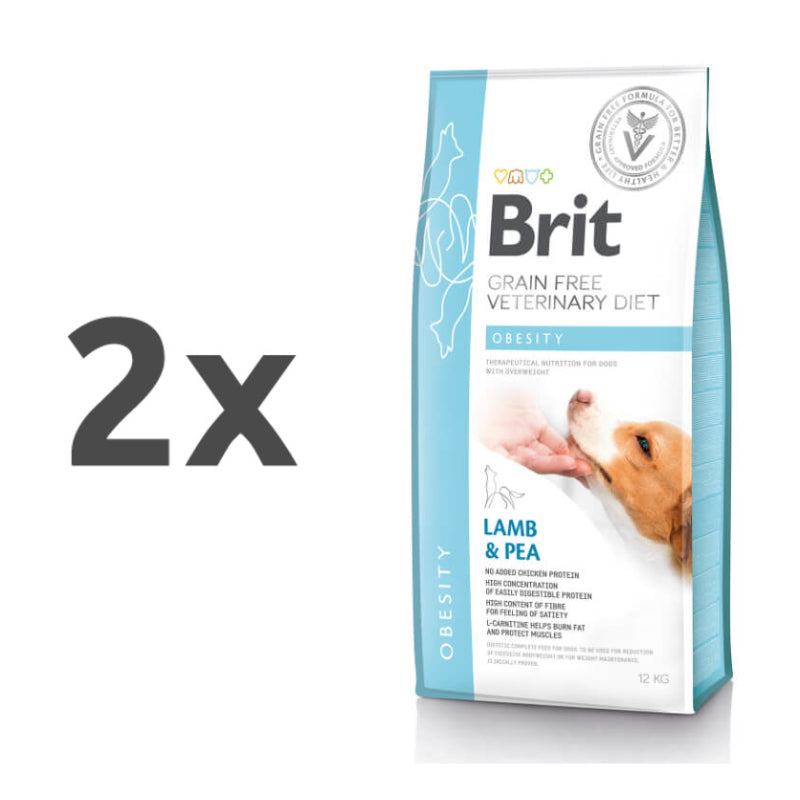 Brit GF Veterinarska dieta za pse - Obesity - 2 x 12 kg