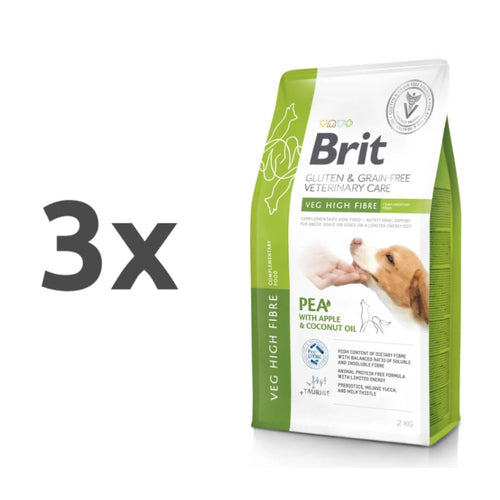 Brit GF Veterinarska dieta za pse - High Fibre - 3 x 2 kg