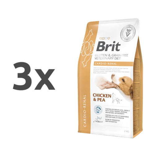 Brit GF Veterinarska dieta za pse - Cardio-Renal - 3 x 2 kg