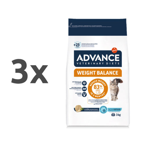 Advance veterinarska dieta Weight Balance - 3 x 3 kg