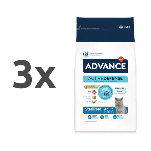 Advance Adult Sterilized - puran - 3 x 1,5 kg