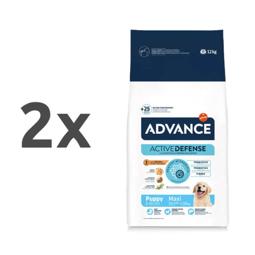 Advance Puppy Maxi Protect - piščanec in riž - 2 x 12 kg