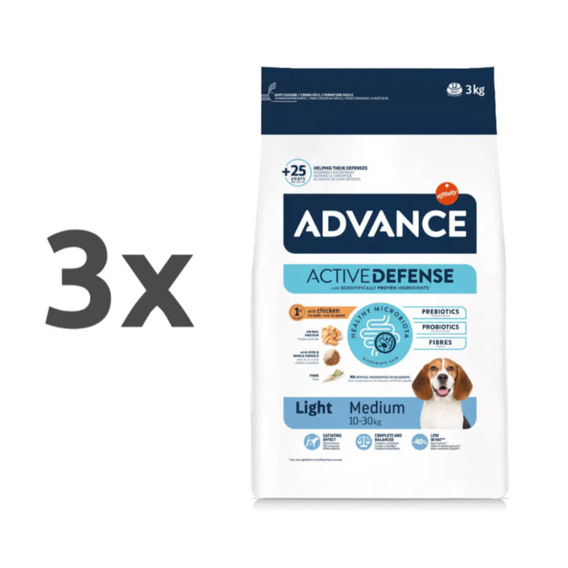 Advance Adult Medium Light - piščanec - 3 x 3 kg