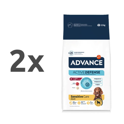 Advance Adult Sensitive - jagnjetina in riž - 2 x 12 kg