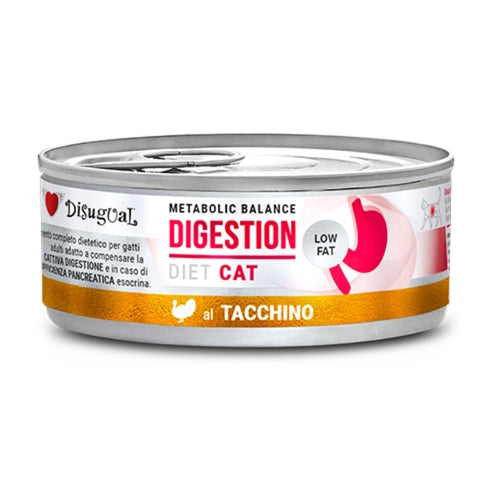 Disugual Cat veterinarska dieta Metabolic Balance Digestion, puran - 85 g