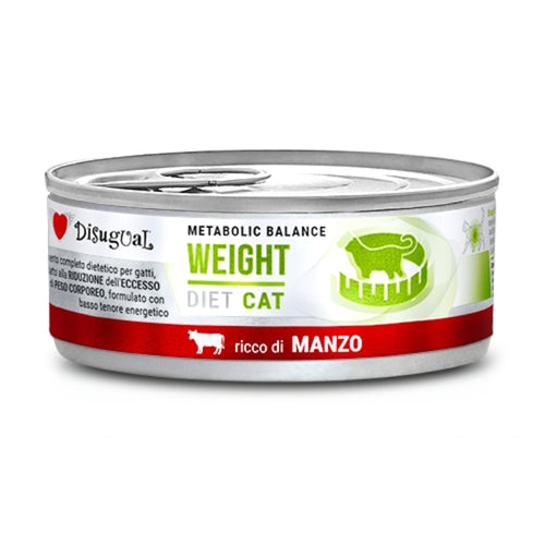 Disugual Cat veterinarska dieta Metabolic Balance Weight, govedina - 85 g