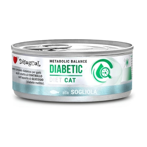 Disugual Cat veterinarska dieta Metabolic Balance Diabetic, bela riba - 85 g