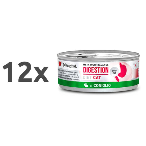 Disugual Cat veterinarska dieta Metabolic Balance Digestion, kunec - 85 g - 12 x 85 g