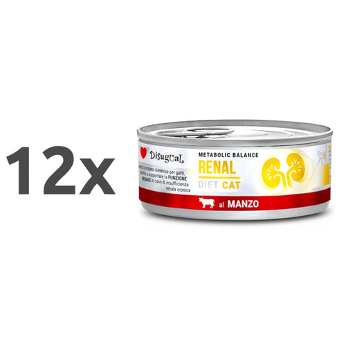 Disugual Cat veterinarska dieta Metabolic Balance Renal, govedina - 85 g - 12 x 85 g