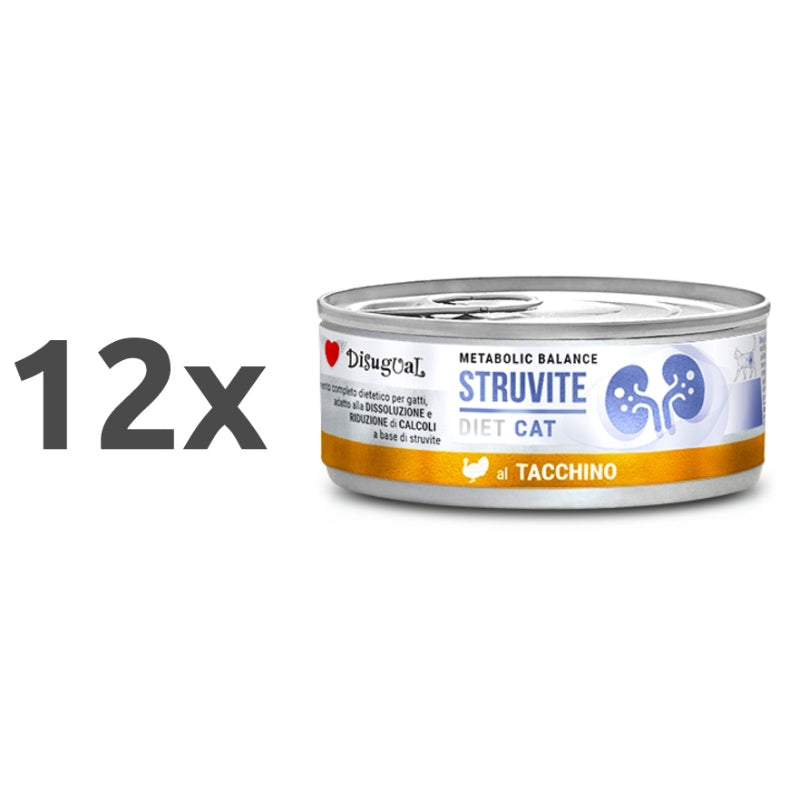 Disugual Cat veterinarska dieta Metabolic Balance Struvite, puran - 85 g - 12 x 85 g