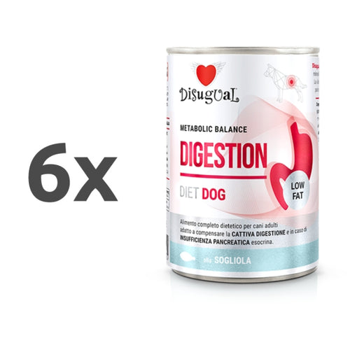 Disugual Dog veterinarska dieta Metabolic Balance Digestion, bela riba - 400 g - 6 x 400 g
