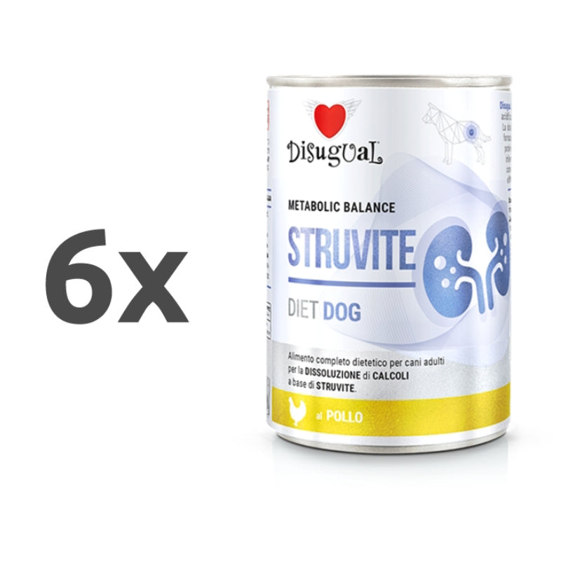 Disugual Dog veterinarska dieta Metabolic Balance Struvite, piščanec - 400 g - 6 x 400 g