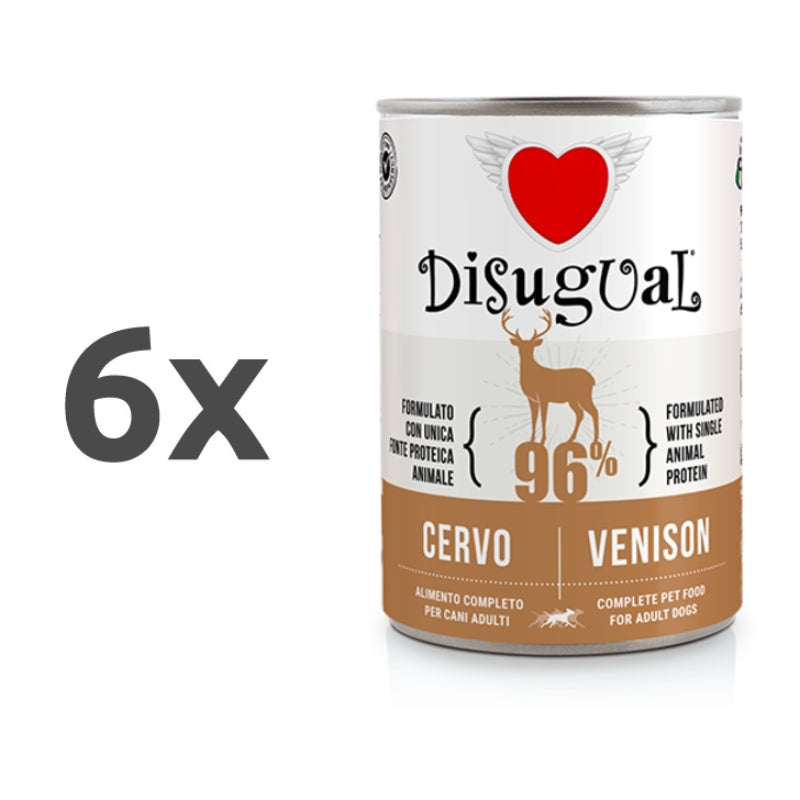 Disugual Dog Mono - divjačina - 6 x 400 g