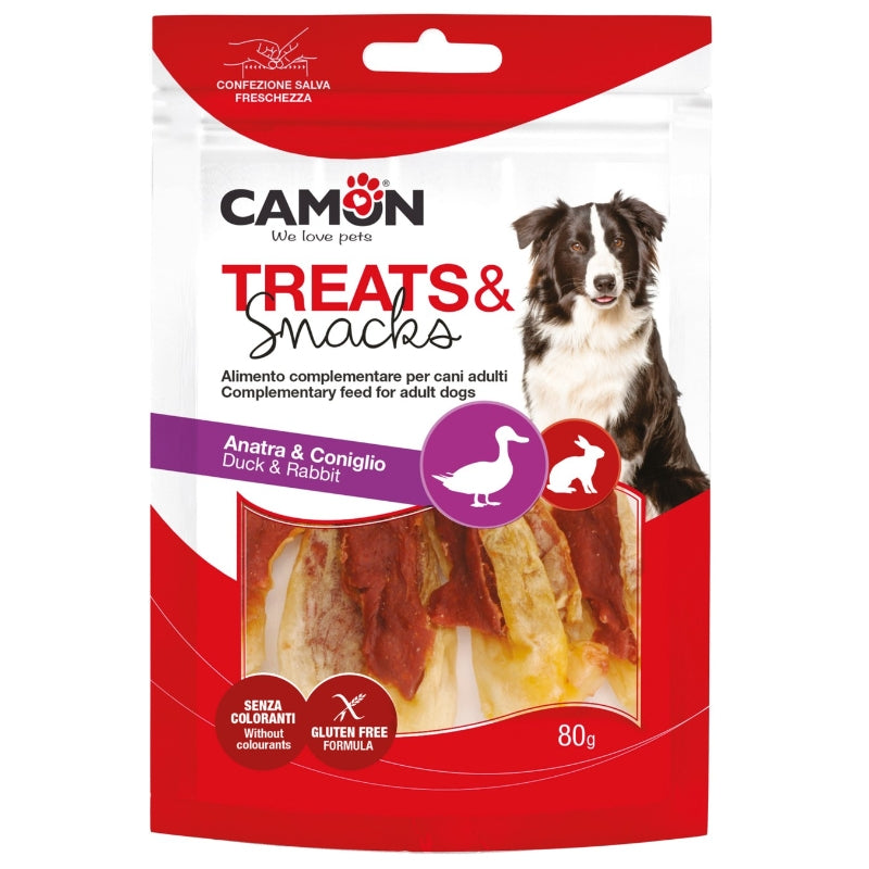 Camon Treats&Snacks posladek kunčji uhlji z raco - 80 g