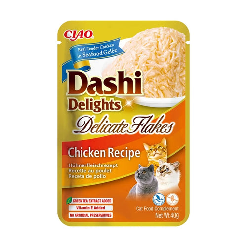 Inaba Cat Dashi Delights koščki v juhi, piščanec - 40 g