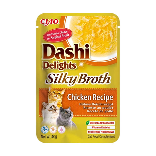 Inaba Cat Dashi Delights trakci v juhi, piščanec - 40 g