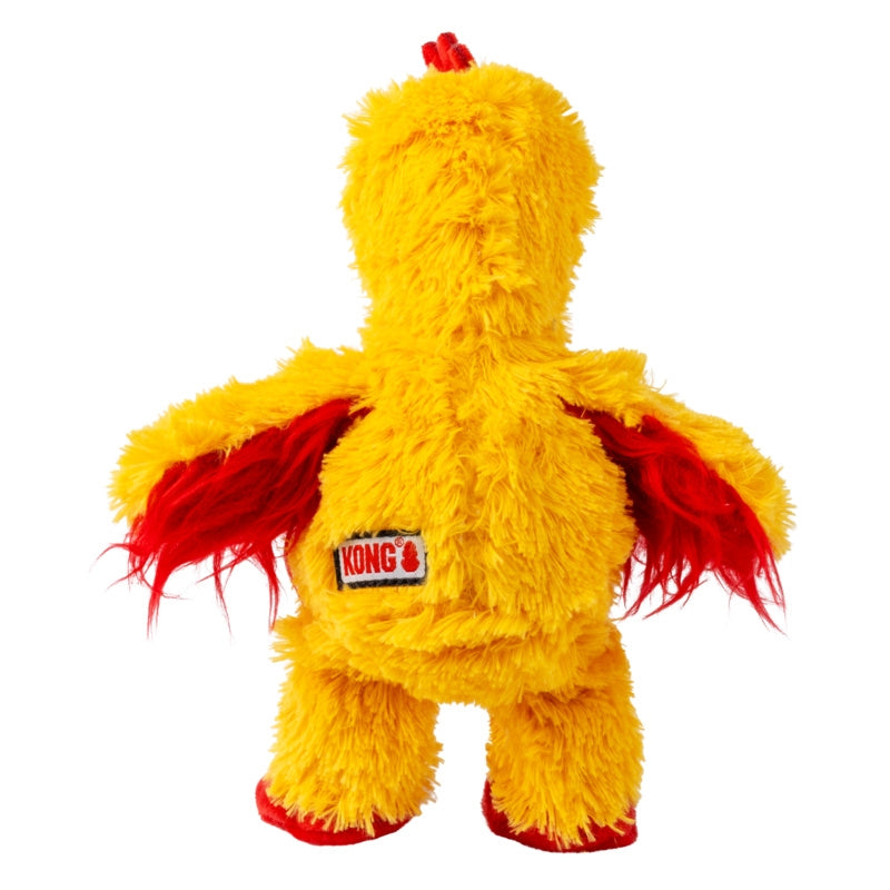 KONG plišasta igrača Knots S/M, piščanec - 17,7 x 17,7 cm
