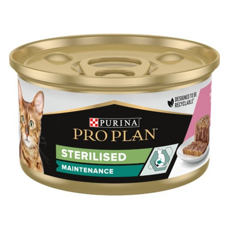 Purina Pro Plan Cat Adult Sterilised Maintenance pašteta, konzerva - losos - 85 g