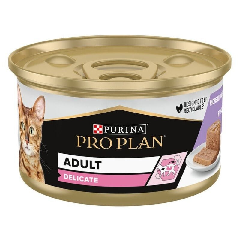 Purina Pro Plan Cat Adult Delicate pašteta, konzerva - puran - 85 g