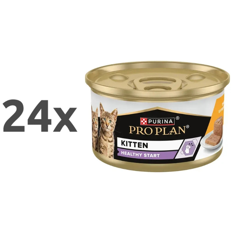 Purina Pro Plan Cat Kitten Healthy Start pašteta, konzerva - piščanec - 85 g - 24 x 85 g