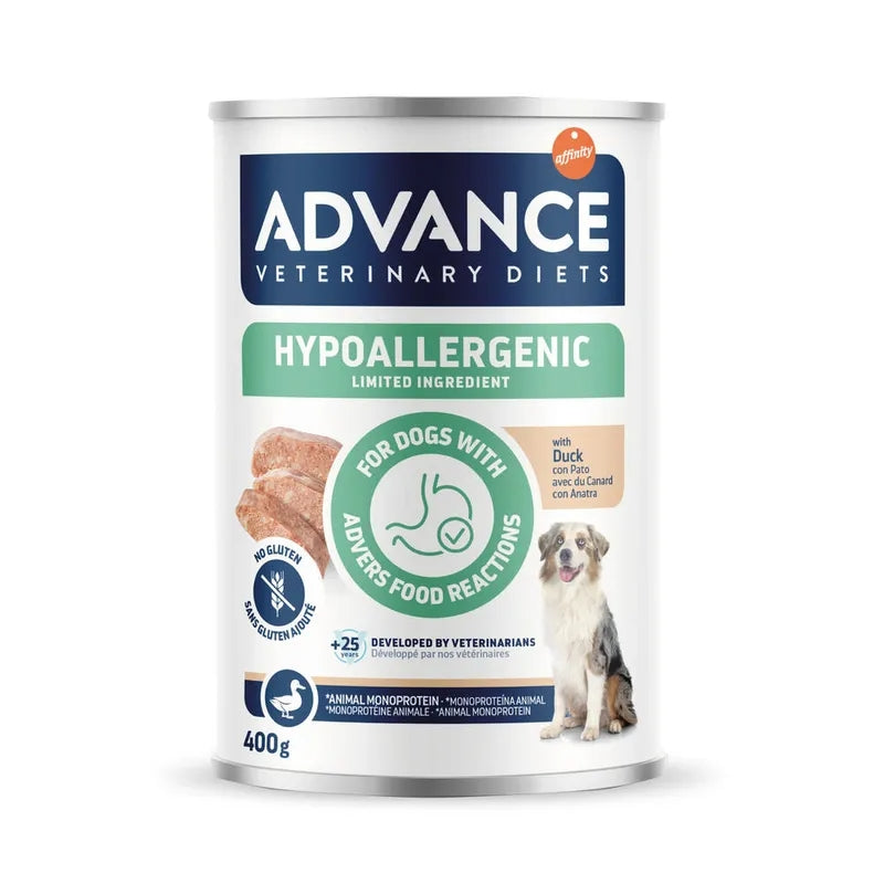 Advance veterinarska dieta za pse Hypoallergenic, konzerva - raca - 400 g