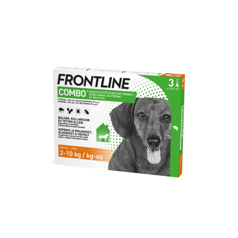 Frontline Combo ampule proti zunanjim zajedavcem za pse, S - 3 x 0,67 ml