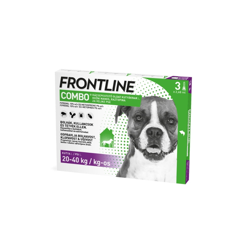 Frontline Combo ampule proti zunanjim zajedavcem za pse, L - 3 x 2,68 ml - 3 kos