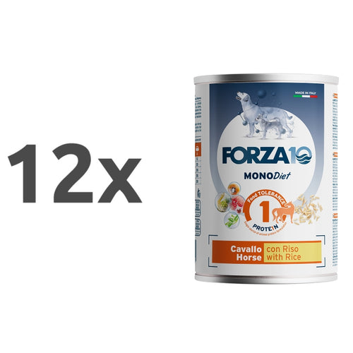 Forza10 MonoDiet mokra hrana za pse, konj in riž - 400 g - 12 x 400 g