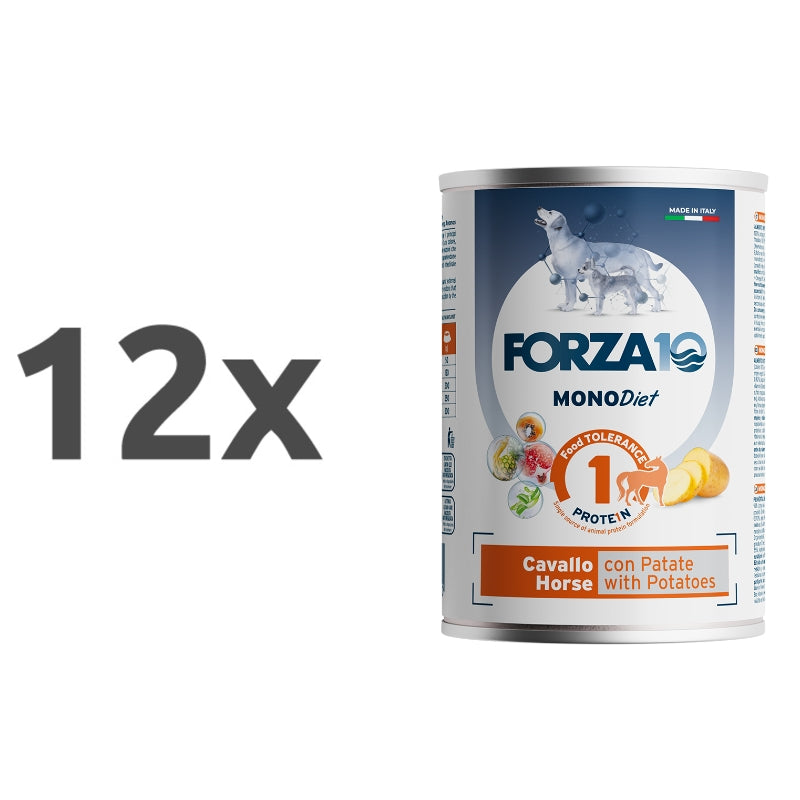 Forza10 MonoDiet mokra hrana za pse, konj in krompir - 400 g - 12 x 400 g