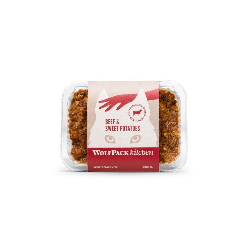 Wolfpack Kitchen kuhana zamrznjena hrana, govedina in sladki krompir - 400 g - 400 g