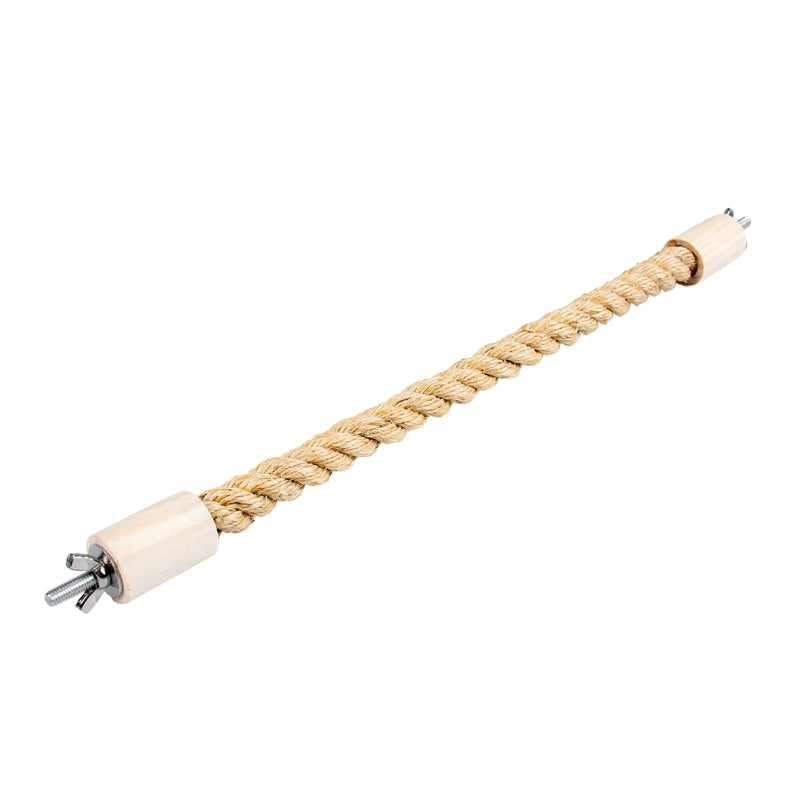 Duvo palica iz vrvi za ptice S, bež - 37 x 1,6 cm