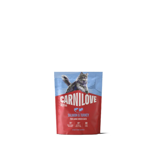 Carnilove Cat Active Adult Large, briketi - losos in puran - 400 g