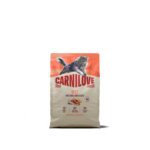 Carnilove Cat True Fresh Adult Large, briketi - govedina - 2 kg