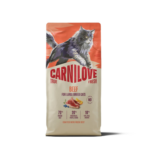 Carnilove Cat True Fresh Adult Large, briketi - govedina - 6 kg