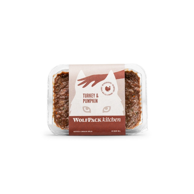 Wolfpack Kitchen kuhana zamrznjena hrana, puran in buča - 400 g