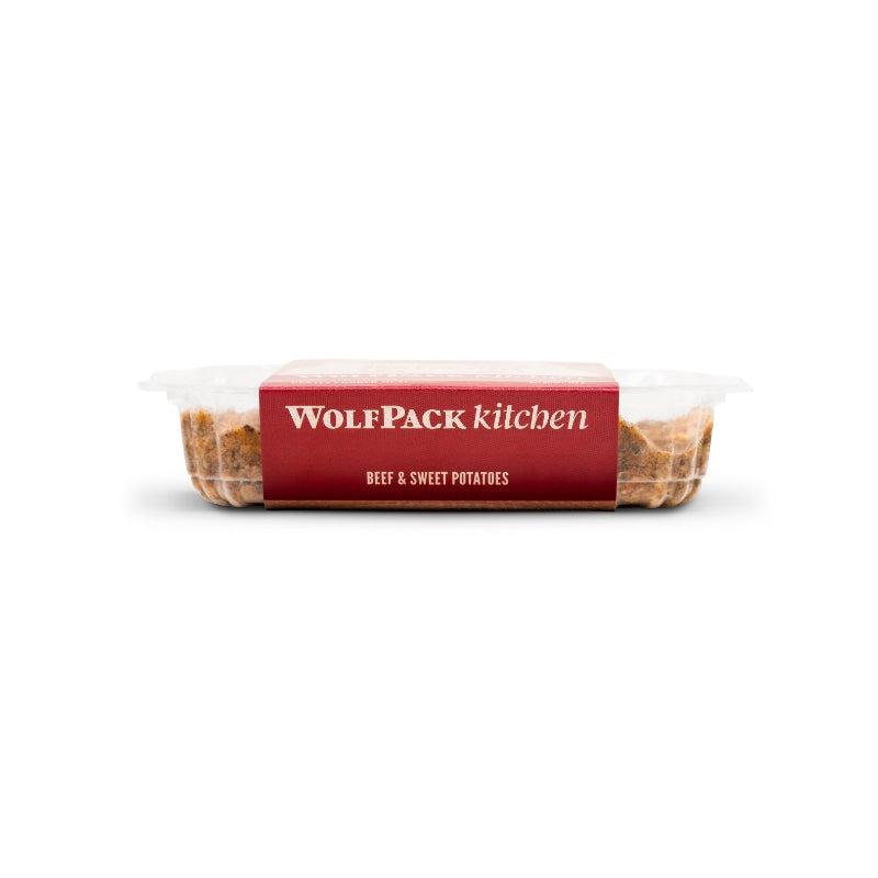 Wolfpack Kitchen kuhana zamrznjena hrana, govedina in sladki krompir - 400 g