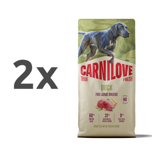 Carnilove Dog True Fresh Adult Large, briketi - raca - 2 x 12 kg