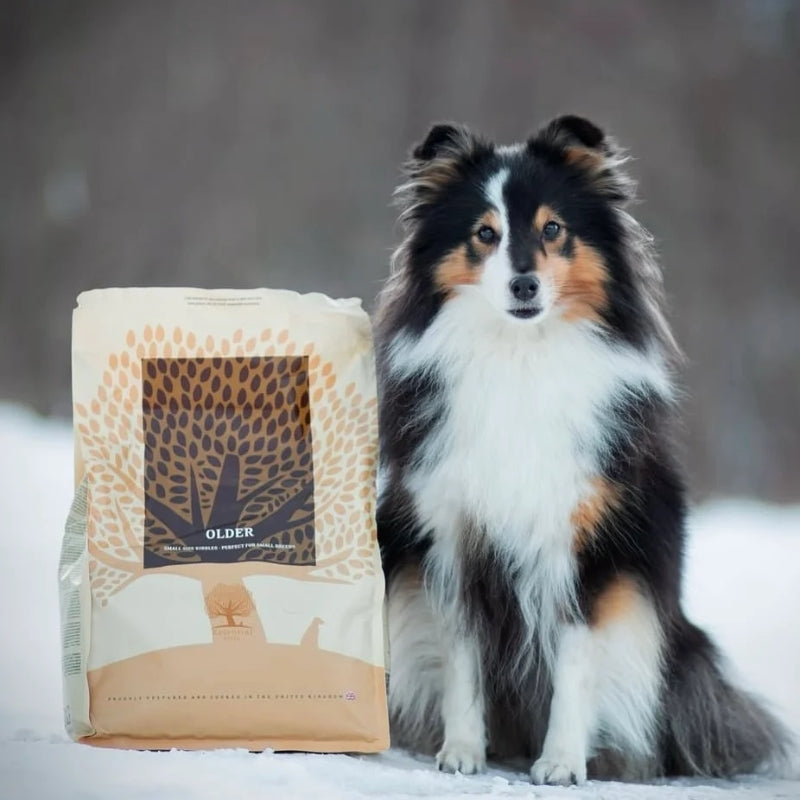 Essential Foods Dog Older Senior - piščanec, raca in ribe - mini ali large