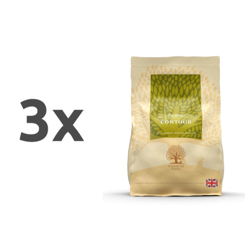 Essential Foods Dog Contour Adult - piščanec, raca, ribe in jajce - mini ali large - 3 x 2,5 kg