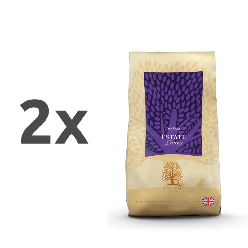 Essential Foods Dog Estate Adult - jagnjetina , divjačina in piščanec - mini ali large - 2 x 10 kg