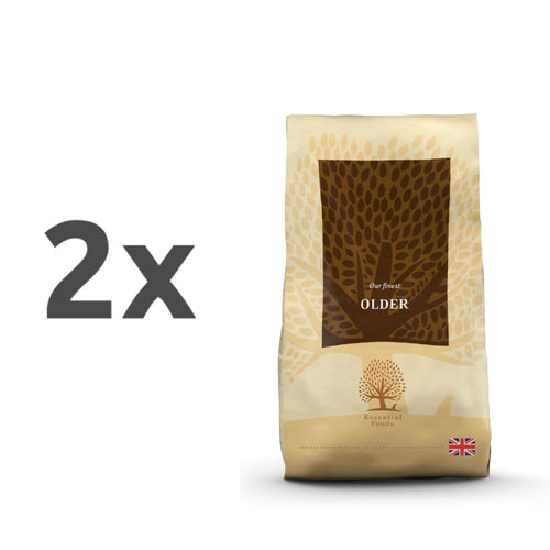 Essential Foods Dog Older Senior - piščanec, raca in ribe - mini ali large - 2 x 10 kg
