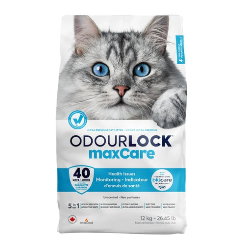 OdourLock posip za mačke MaxCare, brez vonja - 12 kg - 12 kg